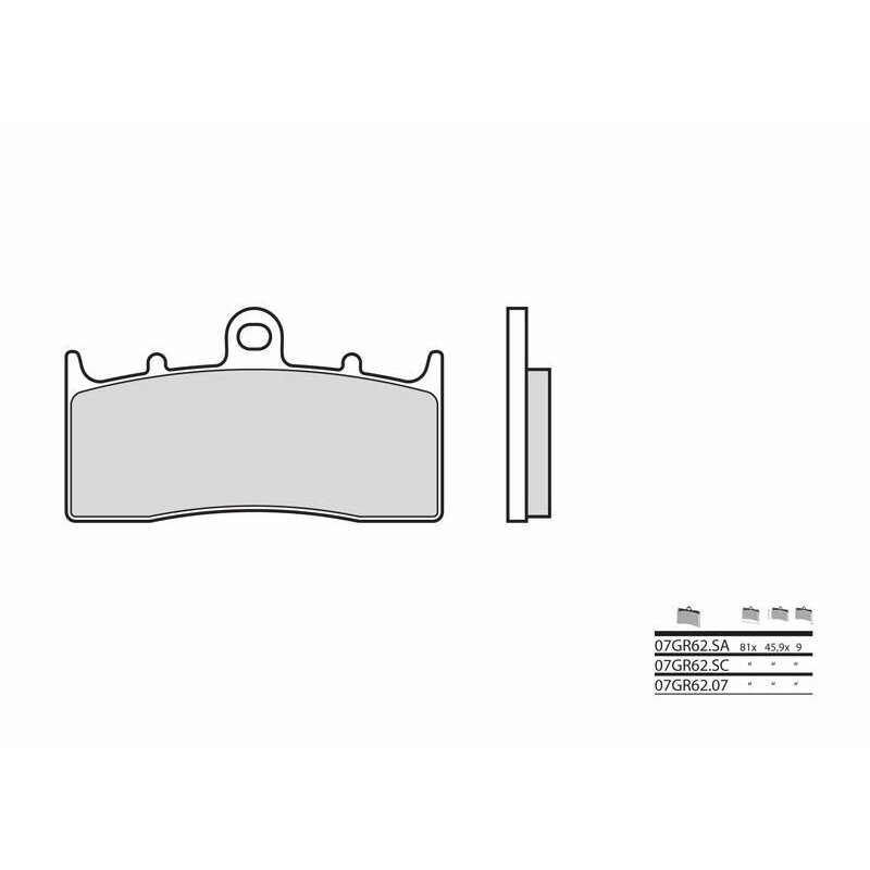 Pastillas Brembo 07GR6207