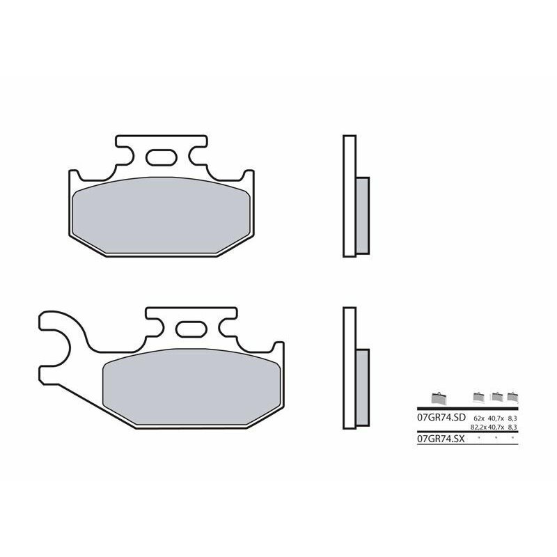 Pastillas Brembo 07GR74SD