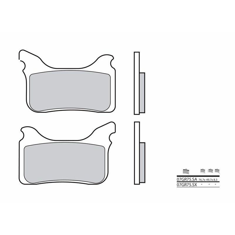 Pastillas Brembo 07GR75SX