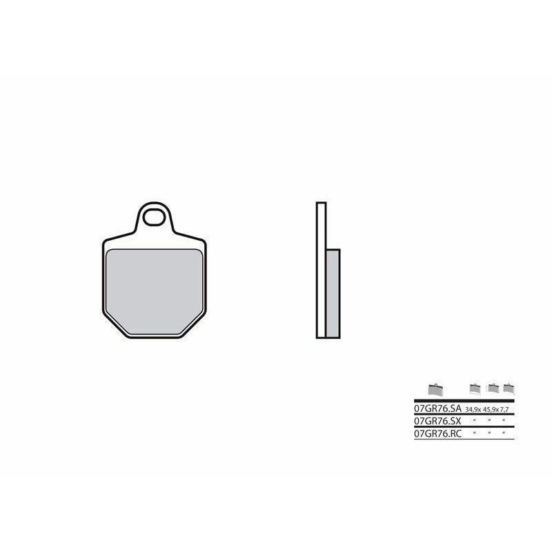 Pastillas Brembo 07GR76SA