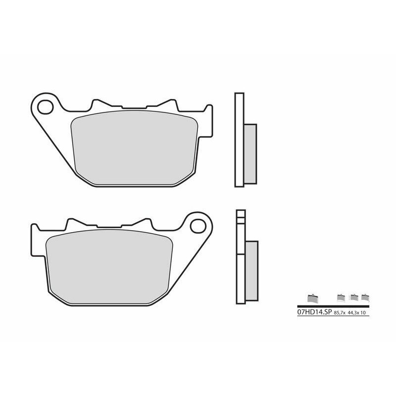 Pastillas Brembo 07HD14SP