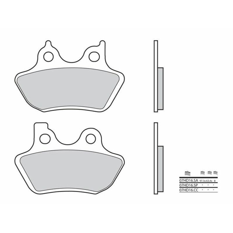 Pastillas Brembo 07HD16SA