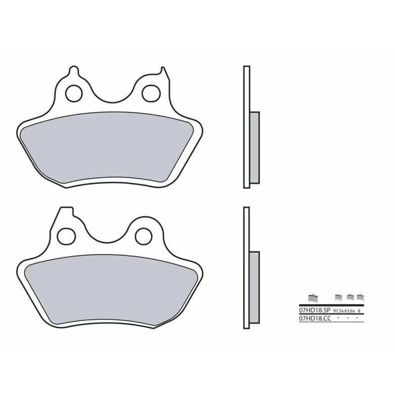 Pastillas Brembo 07HD18SP