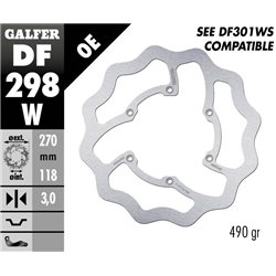 Disco freno Galfer DF298W