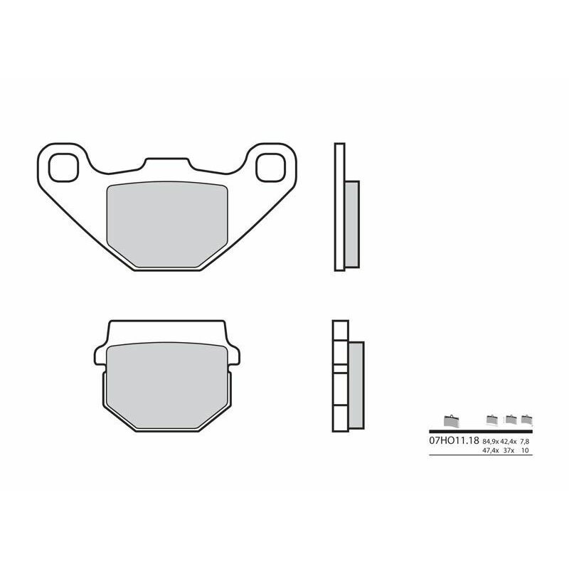 Pastillas Brembo 07HO1118