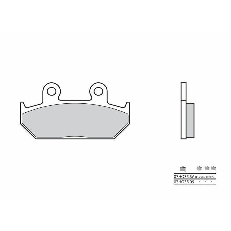 Pastillas Brembo 07HO3509