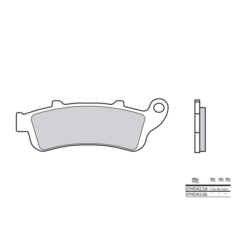 Pastillas Brembo 07HO42LA