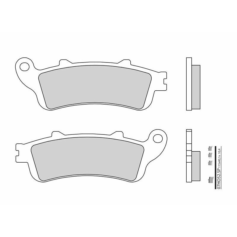 Pastillas Brembo 07HO52SP