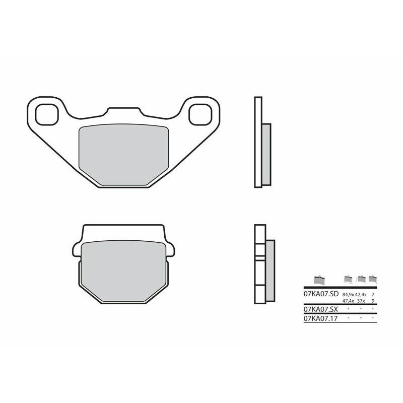 Pastillas Brembo 07KA0717