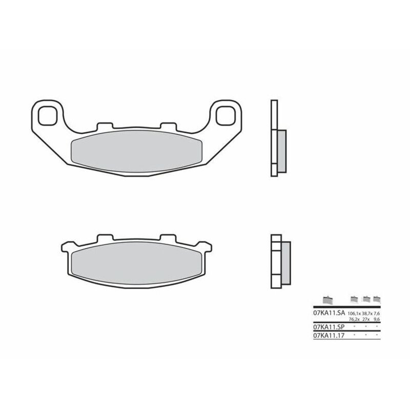 Pastillas Brembo 07KA1117