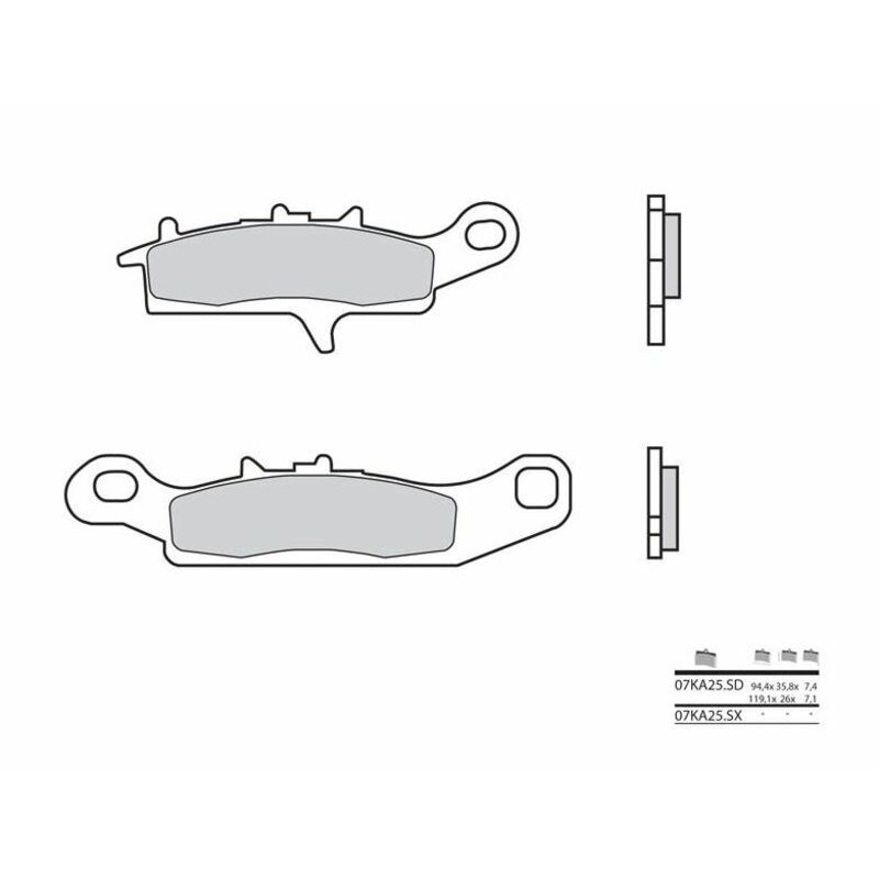 Pastillas Brembo 07KA25SD