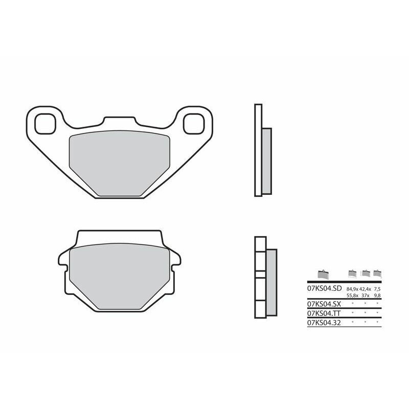 Pastillas Brembo 07KS0432