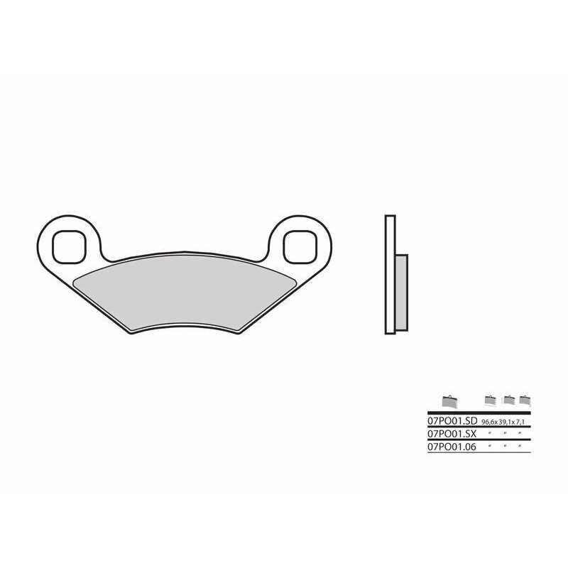 Pastillas Brembo 07PO0106