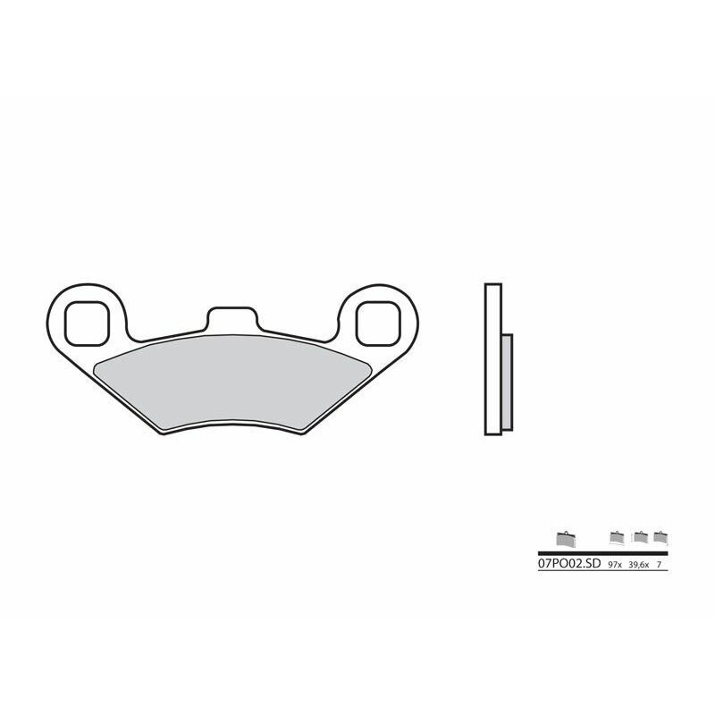 Pastillas Brembo 07PO02SD