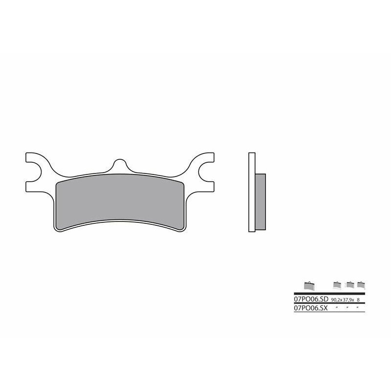 Pastillas Brembo 07PO06SX