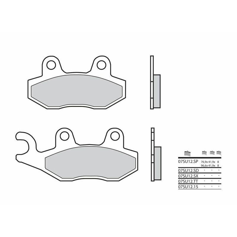 Pastillas Brembo 07SU12SD