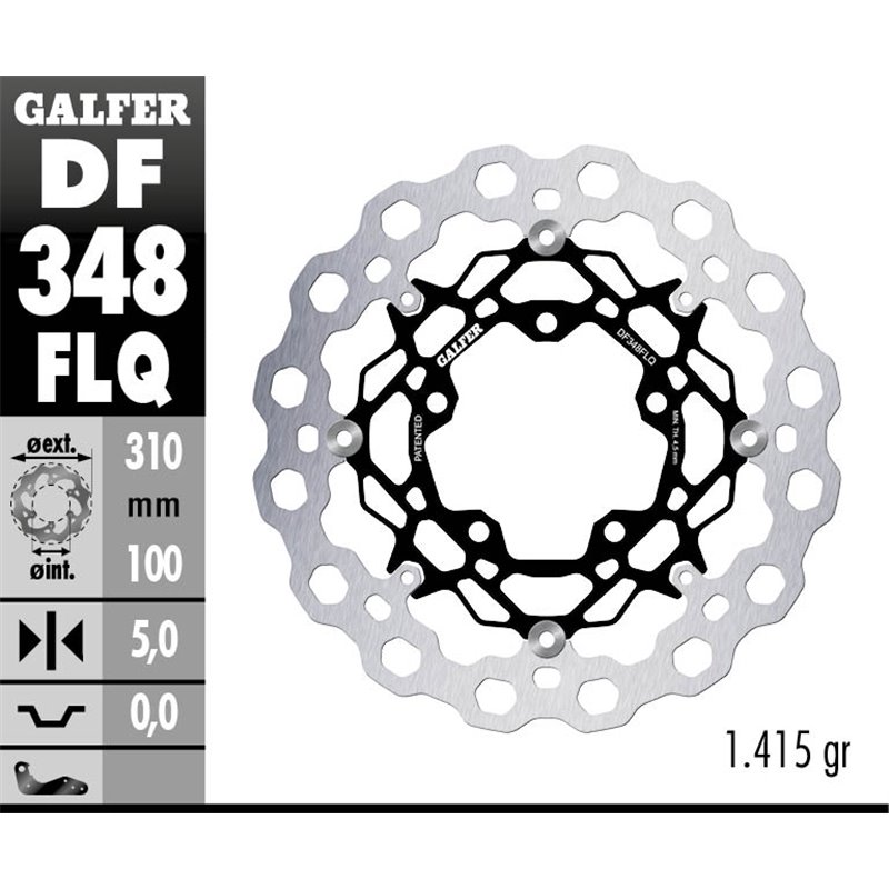 Disco freno Galfer DF348FLQ