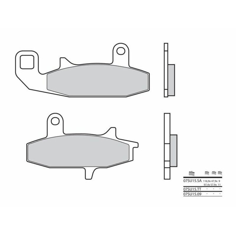 Pastillas Brembo 07SU15SA