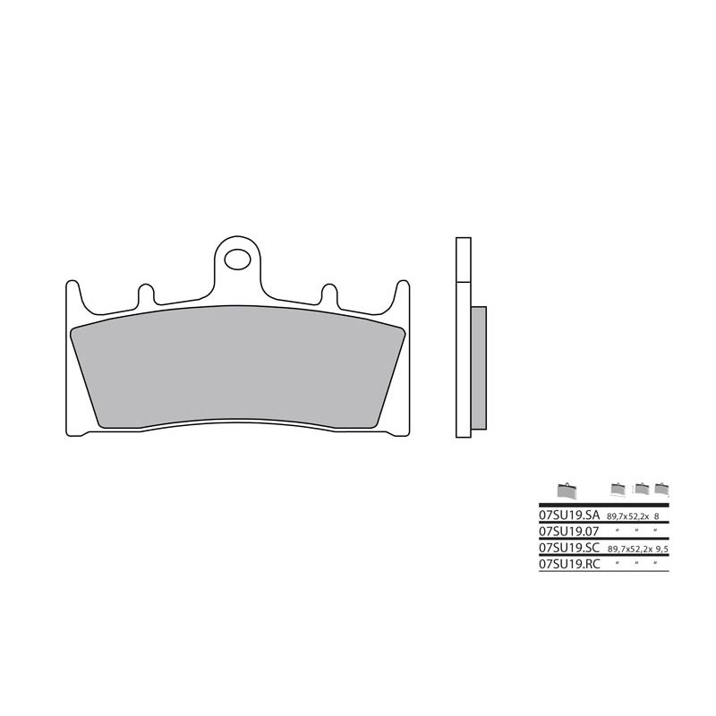 Pastillas Brembo 07SU19LA