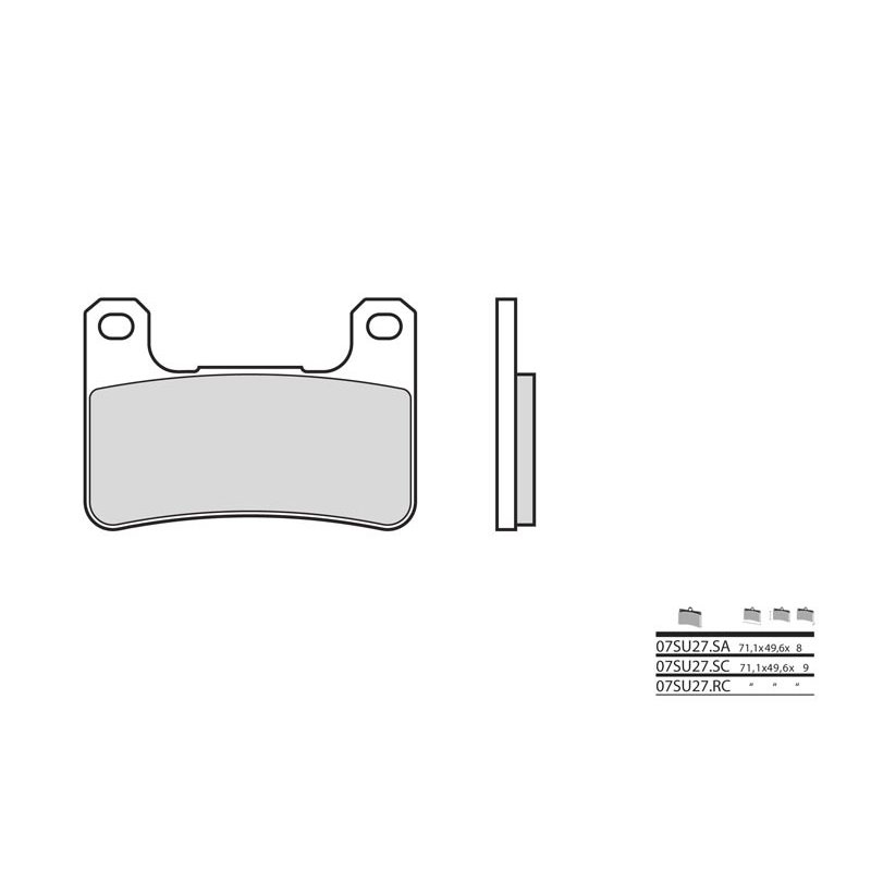 Pastillas Brembo 07SU27LA