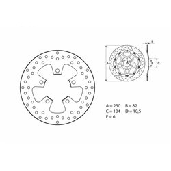 Disco de freno Brembo 68B40761