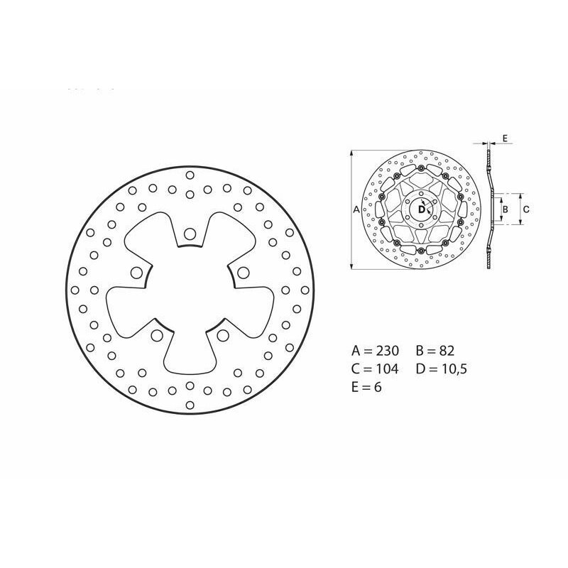 Disco de freno Brembo 68B40761