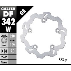 Disco freno Galfer DF342W