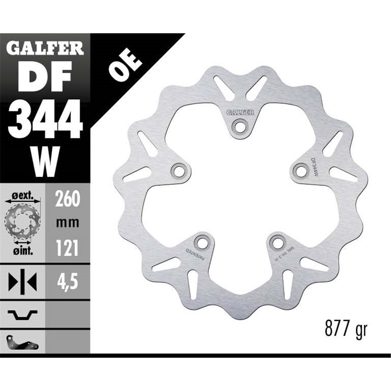 Disco freno Galfer DF344W