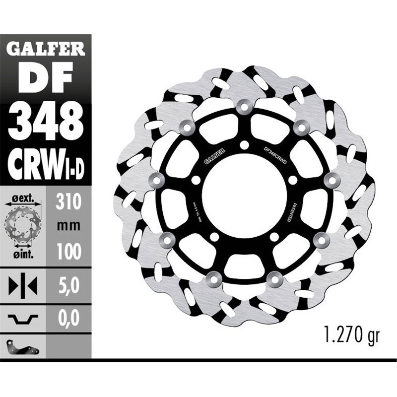 Disco freno Galfer DF348CRWD