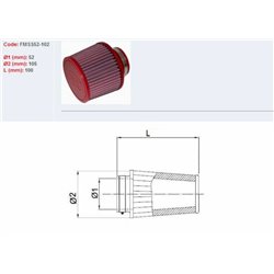 Filtro de aire BMC FMSS52-102