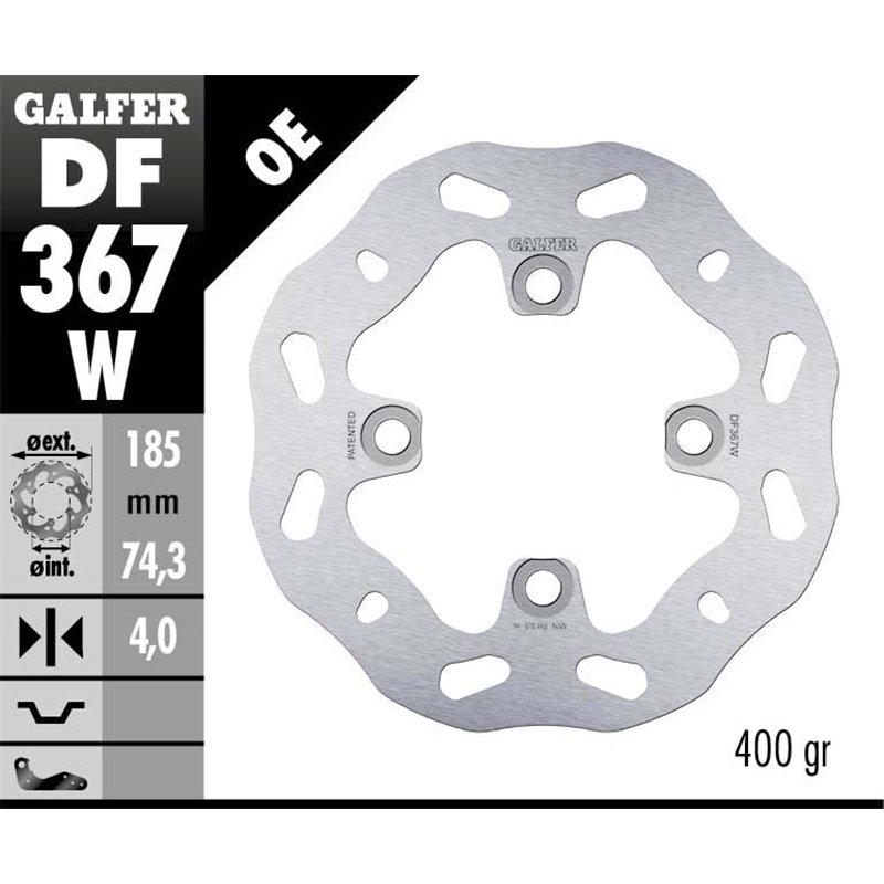 Disco freno Galfer DF367W