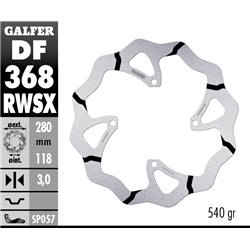 Disco freno Galfer DF368RWSX