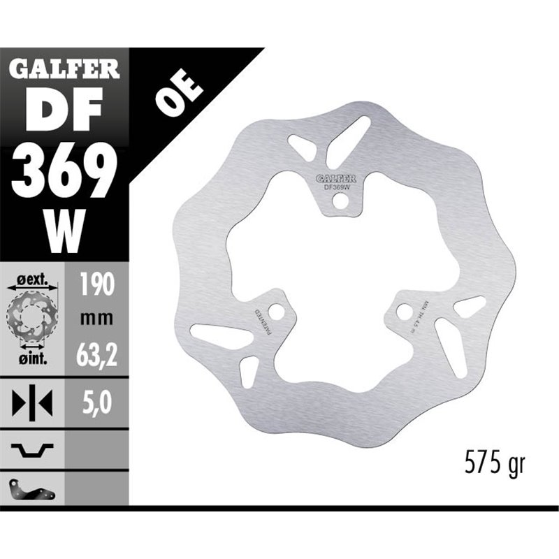 Disco freno Galfer DF369W