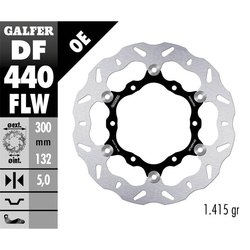 Disco freno Galfer DF440FLW