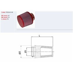 Filtro de aire BMC FMSA41-60