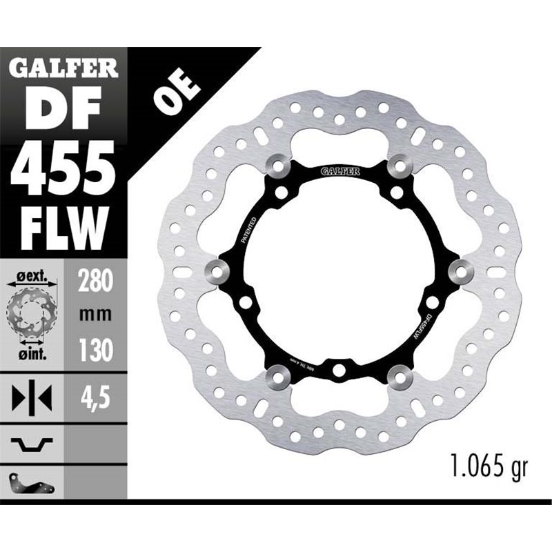 Disco freno Galfer DF455FLW