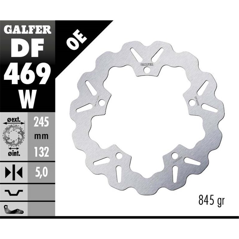 Disco freno Galfer DF469W