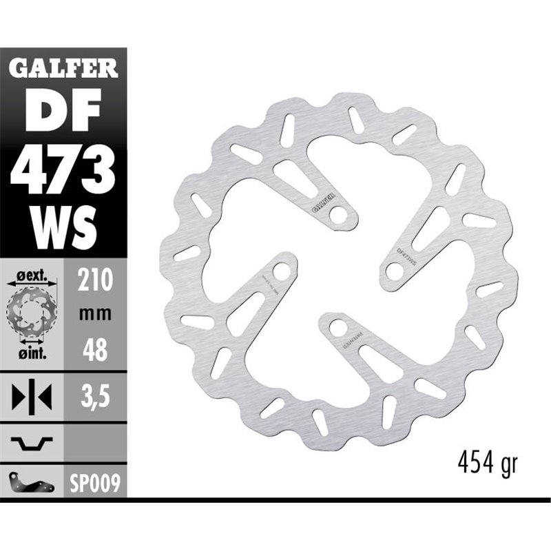 Disco freno Galfer DF473WS