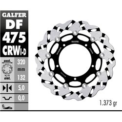 Disco freno Galfer DF475CRWI