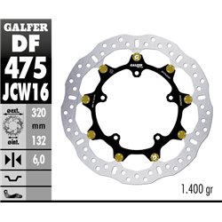 Disco freno Galfer DF475JCW160G03