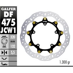 Disco freno Galfer DF475JCW1G03