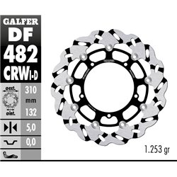 Disco freno Galfer DF482CRWD