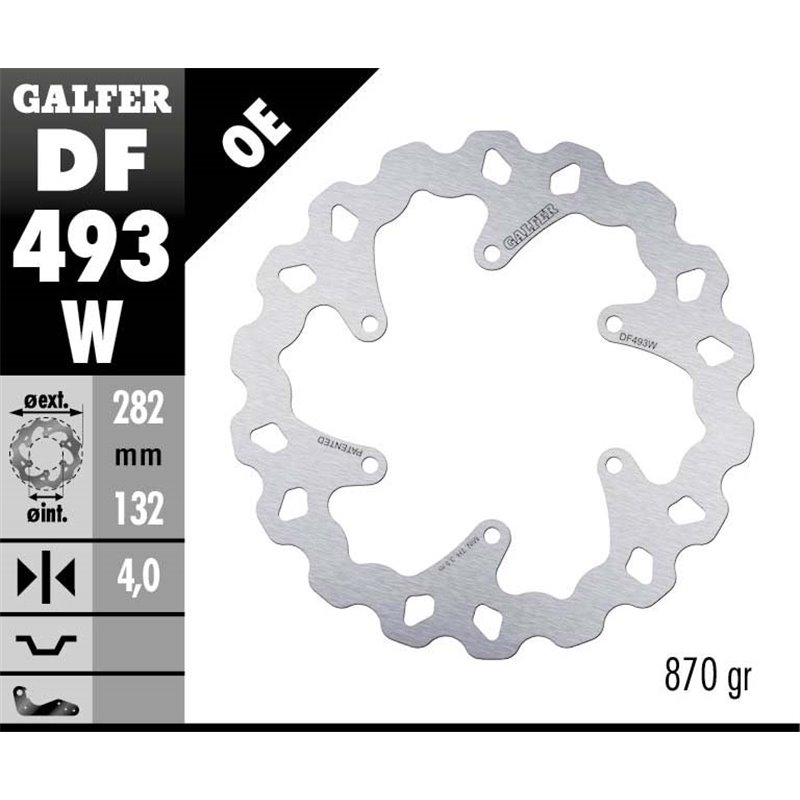 Disco freno Galfer DF493W