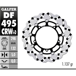 Disco freno Galfer DF495CRWD