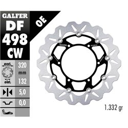 Disco freno Galfer DF498CW