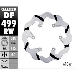 Disco freno Galfer DF499RW