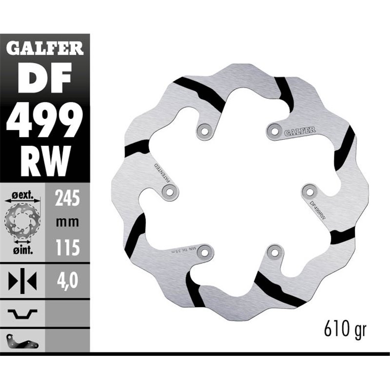 Disco freno Galfer DF499RW