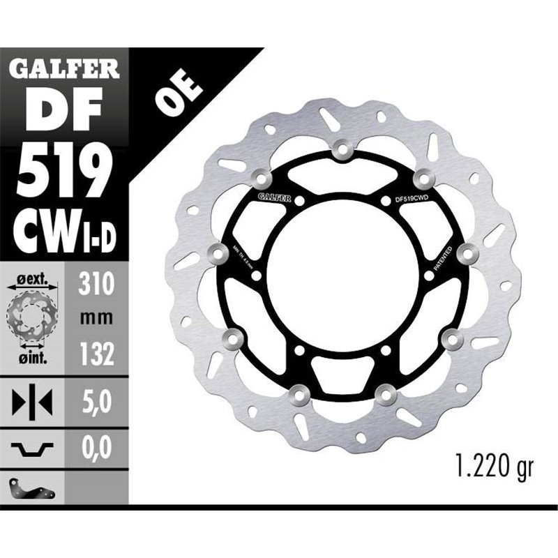 Disco freno Galfer DF519CWD