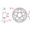 Corona AFAM acero estandar 50800 - Paso 525-45 Dientes