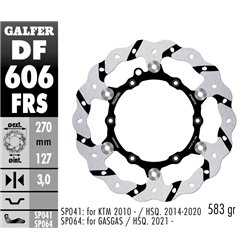 Disco freno Galfer DF606FRS